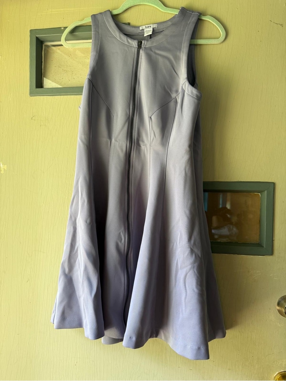 Bar III Lavender Sleeveless A-Line Skirt with Front Zip